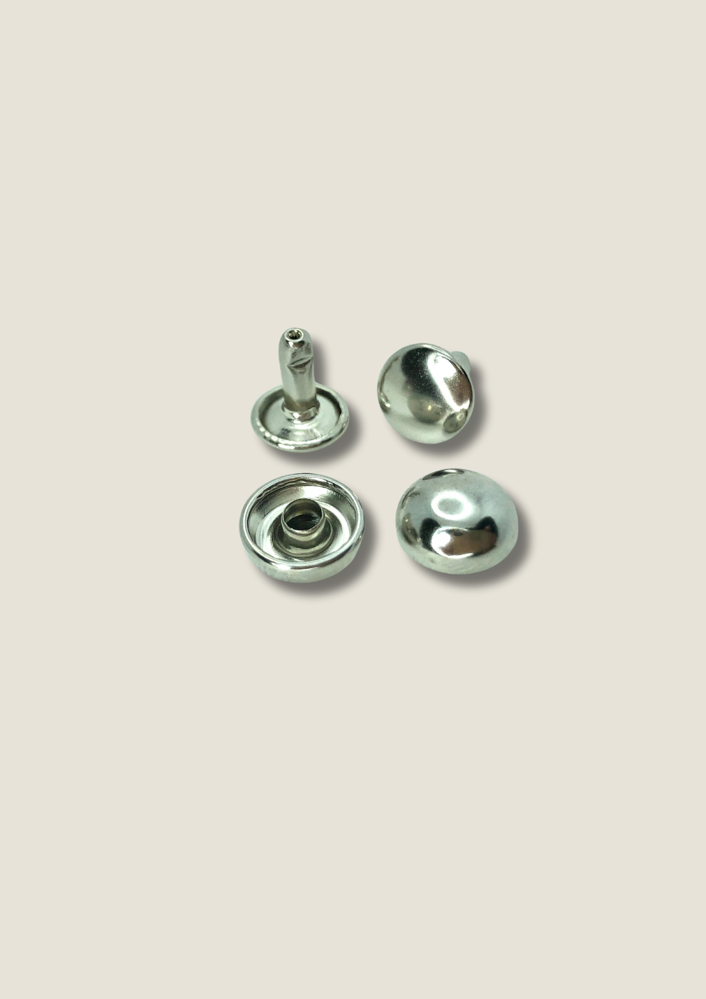 Half-sphere shaped double sided rivets Rivet Malusha Shop.
