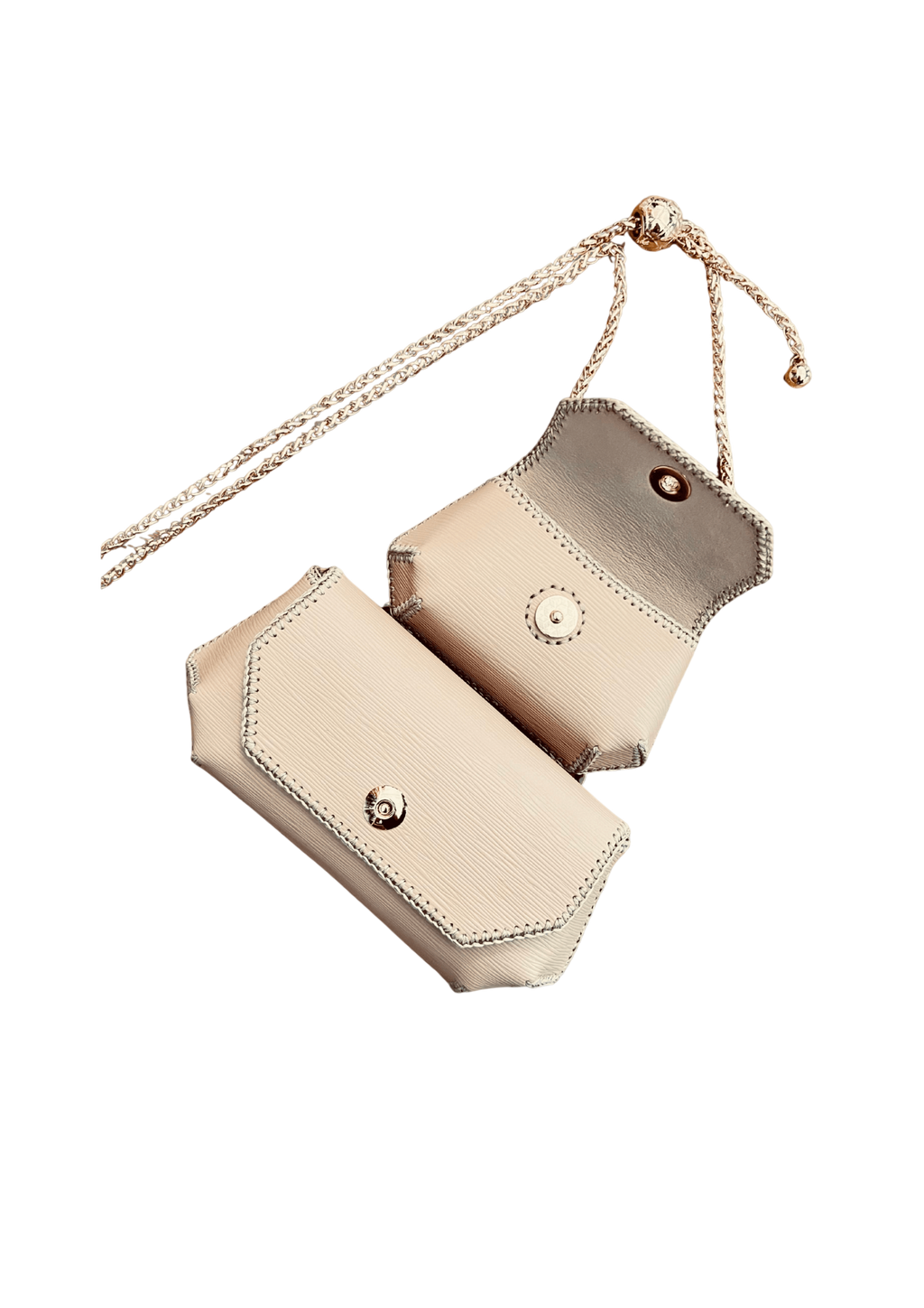 Elegant Gemini Bag Set - Multi-Functional Python Leather Pair