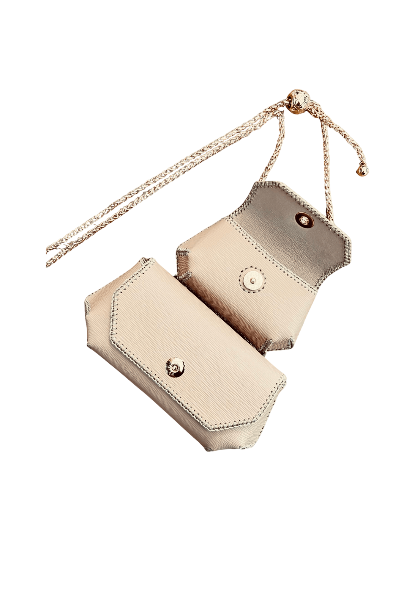 Elegant Gemini Bag Set - Multi-Functional Python Leather Pair