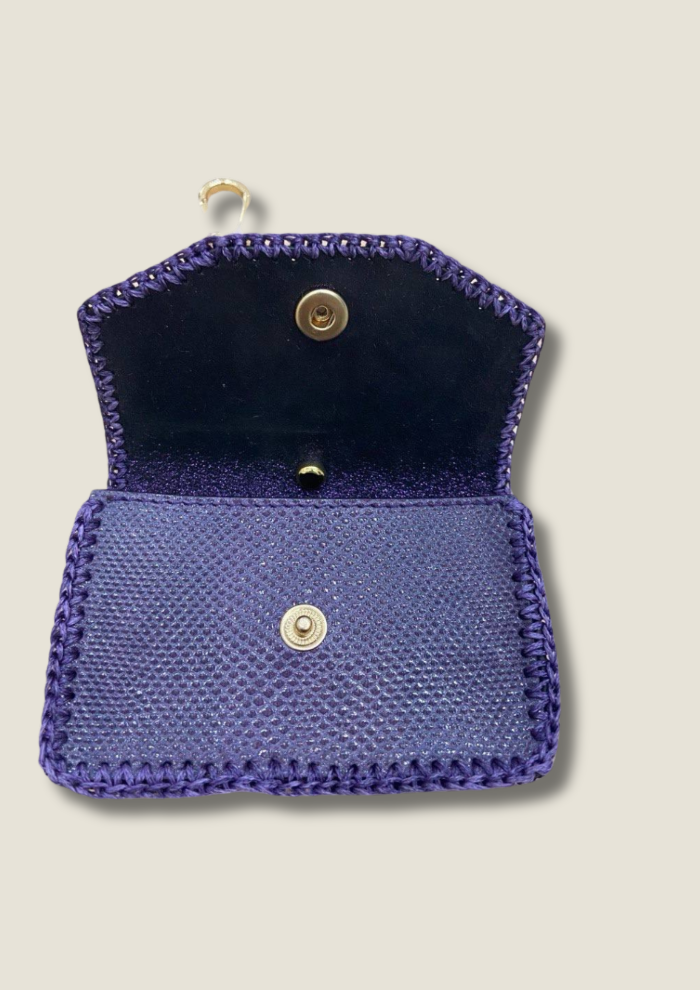 Cardholder with gold chain and swivel hook Card holder Malusha Shop.