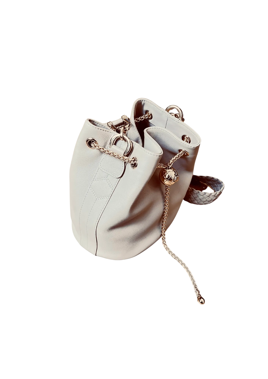 Luxury Togo Leather Pouch Bag - Premium Goat Skin Lined Handbag