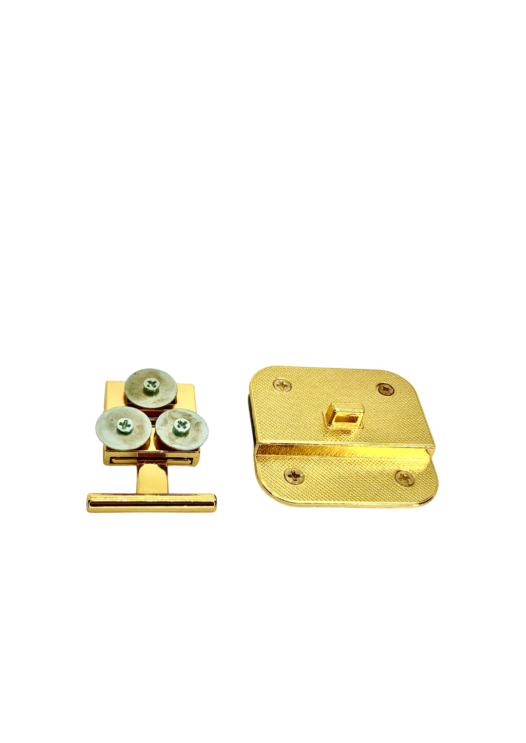 Push lock bag clasp with a pin and a panel to be wraped Push lock Malusha Shop.