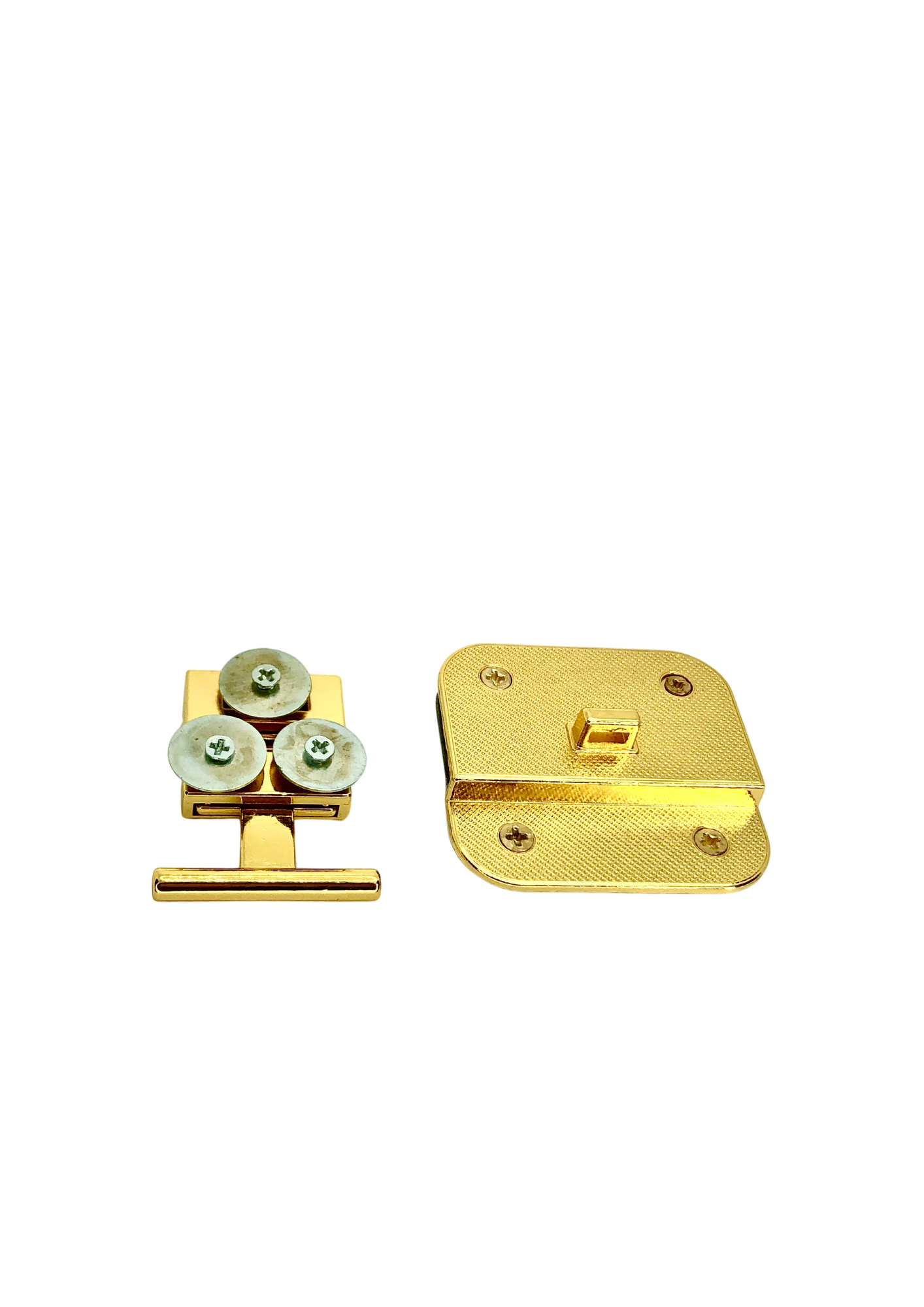 Push lock bag clasp with a pin and a panel to be wraped Push lock Malusha Shop.