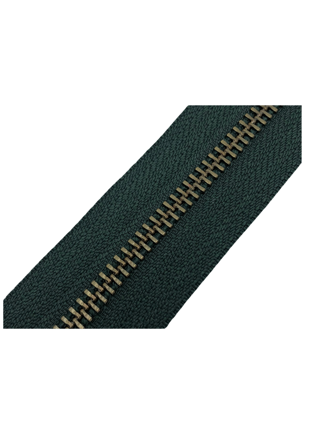 Dark green zip Zippers Malusha Shop.