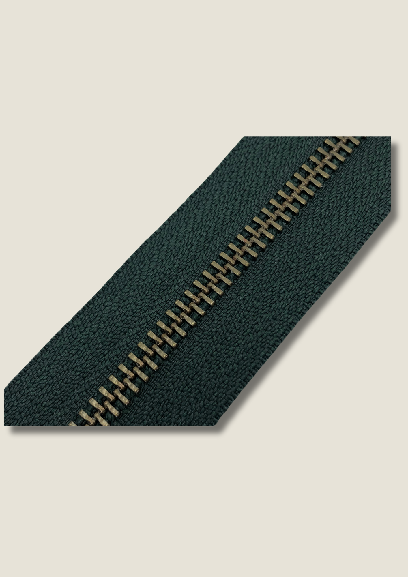 Dark green zip Zippers Malusha Shop.