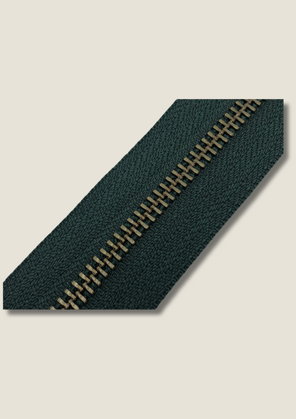 Dark green zip