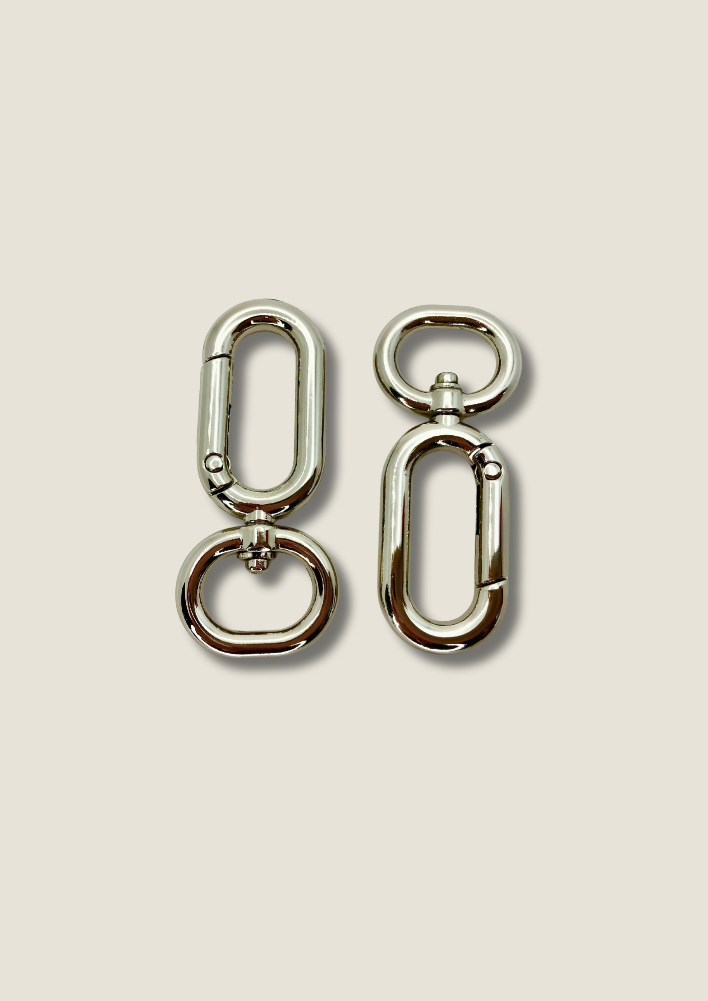 Swivel snap hook oval shape (pair)