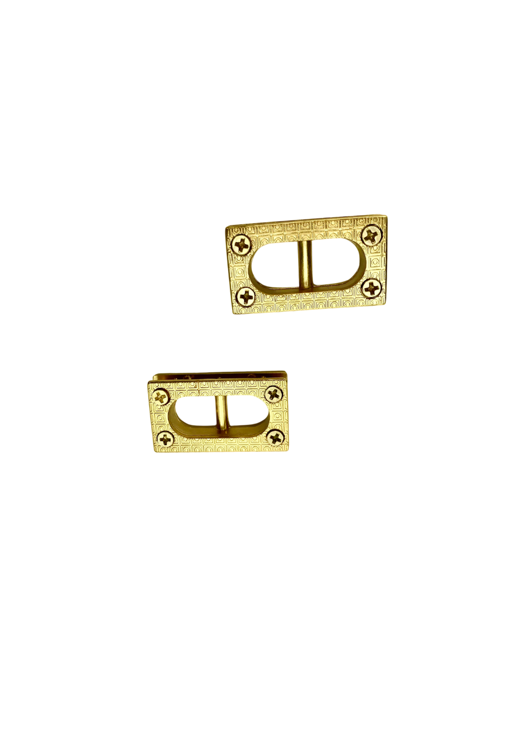 Magnetic bag clasp with piramid overlay with two eyelets Valentino style Claps Malusha Shop.