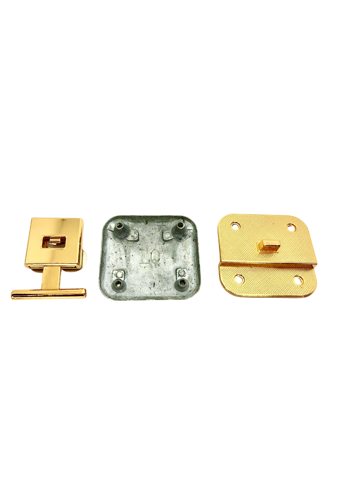 Push lock bag clasp with a pin and a panel to be wraped Push lock Malusha Shop.