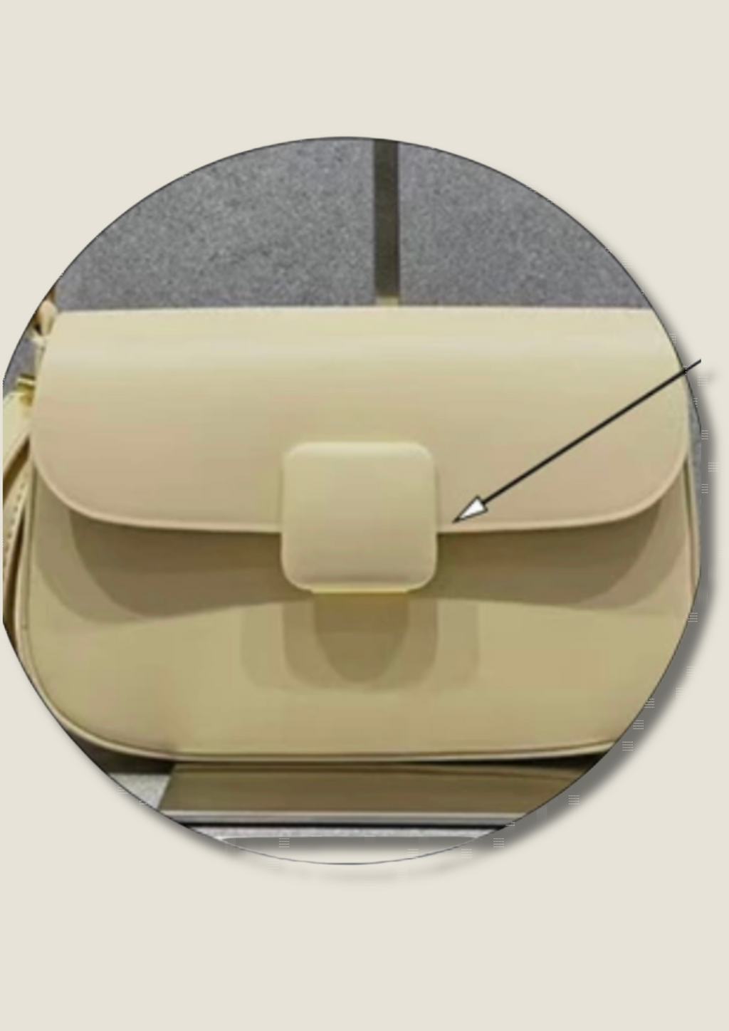 Push lock bag clasp with a pin and a panel to be wraped Push lock Malusha Shop.