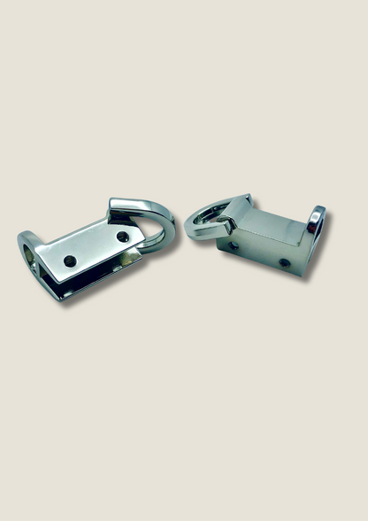 Top mount connector for bag strap with 2 D-rings (pair)