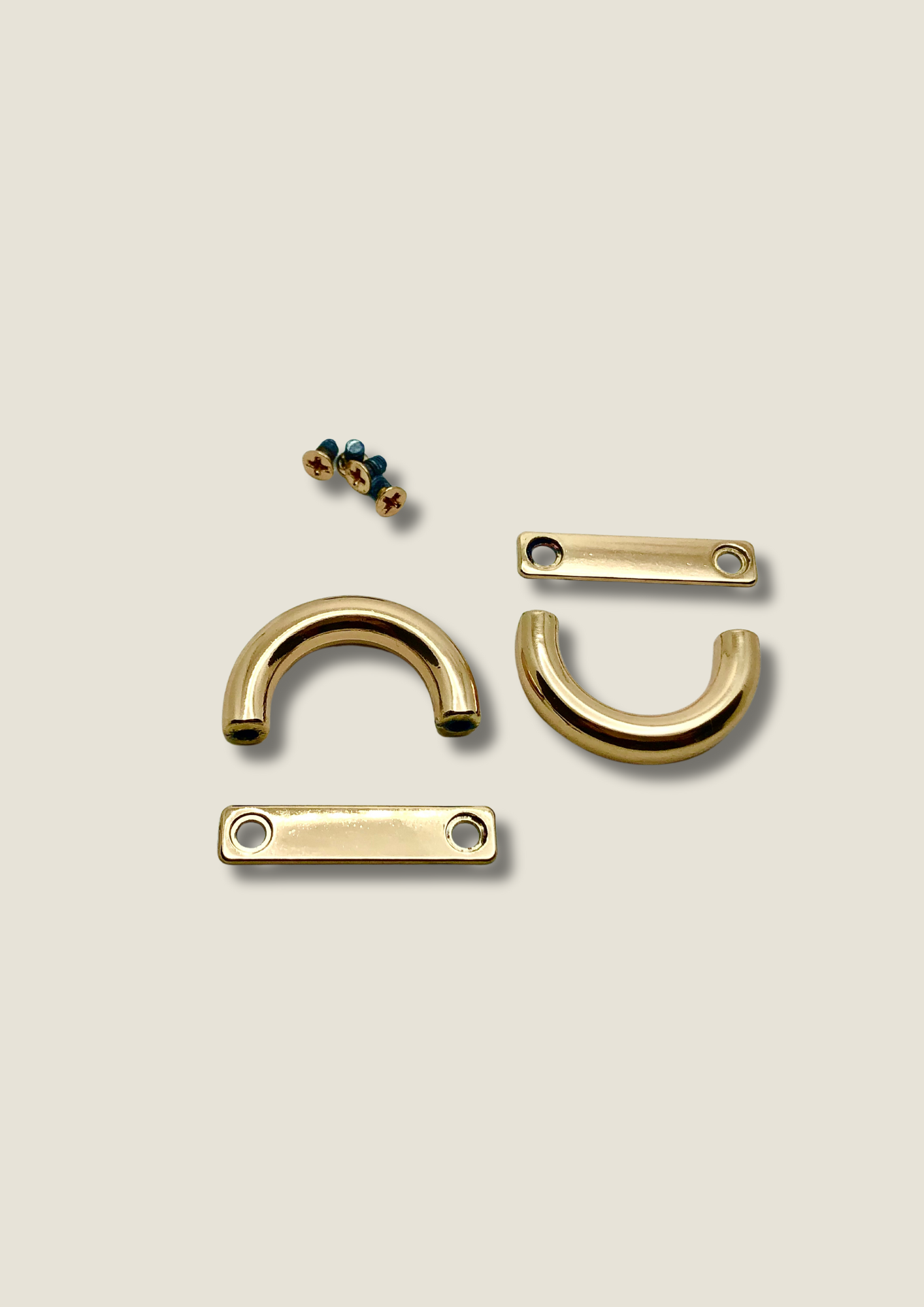 Arch bridge hanger connector, screwback, semi-circle (pair) Hanger connector Malusha Shop.