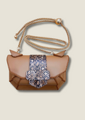 Plum Python Owl Bag - Whimsical Luxury Statement Piece