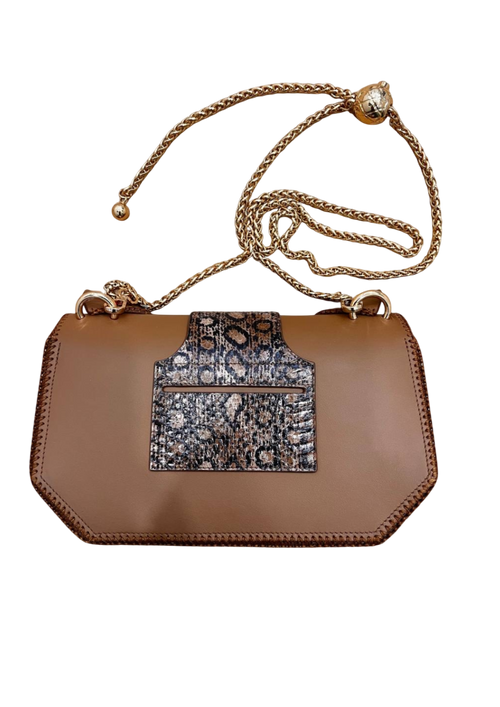 Plum Python Owl Bag - Whimsical Luxury Statement Piece