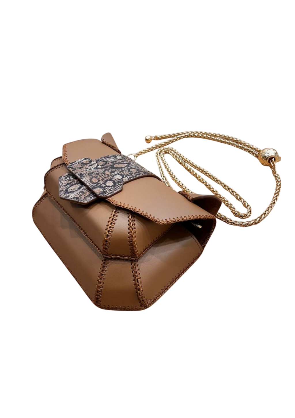 Plum Python Owl Bag - Whimsical Luxury Statement Piece