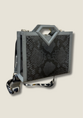 Limited edition diamond handle python small shopper bag