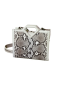 Limited edition diamond handle python small shopper bag