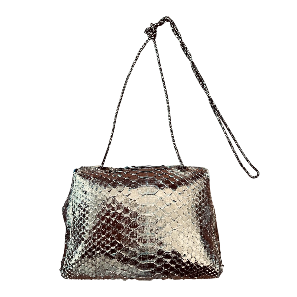 Luxury python evening bag