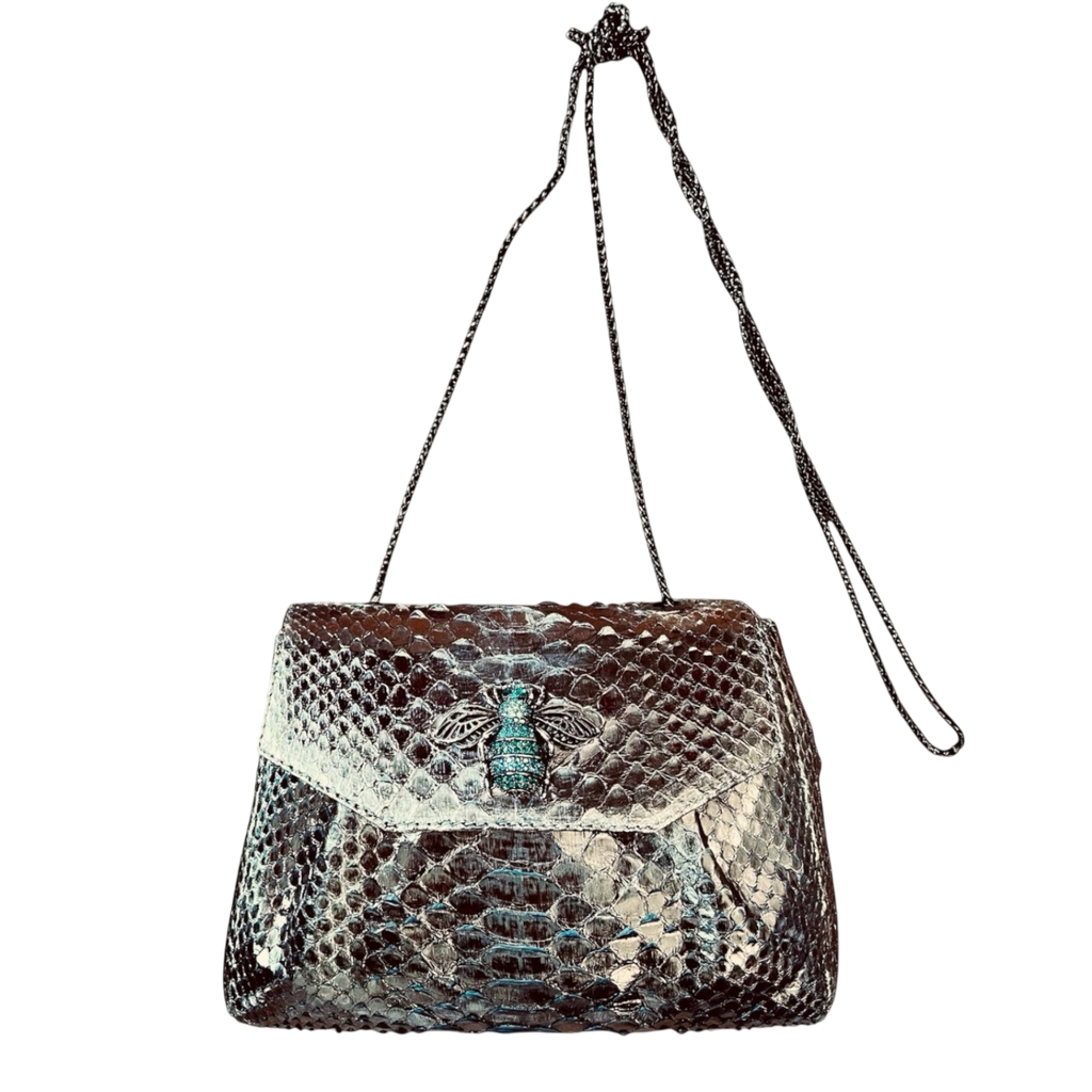 Luxury python evening bag