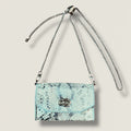 Silver python small luxury bag