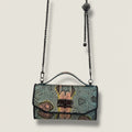 Gunmetal Python Shoulder Bag - Edgy Luxury Statement Piece