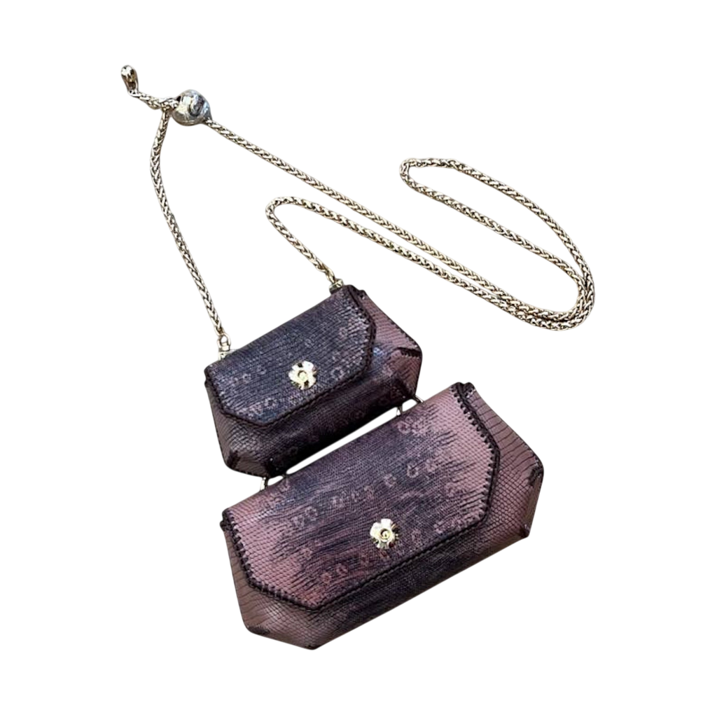 Innovative Gemini Bag Set - Revolutionary Python Leather Design
