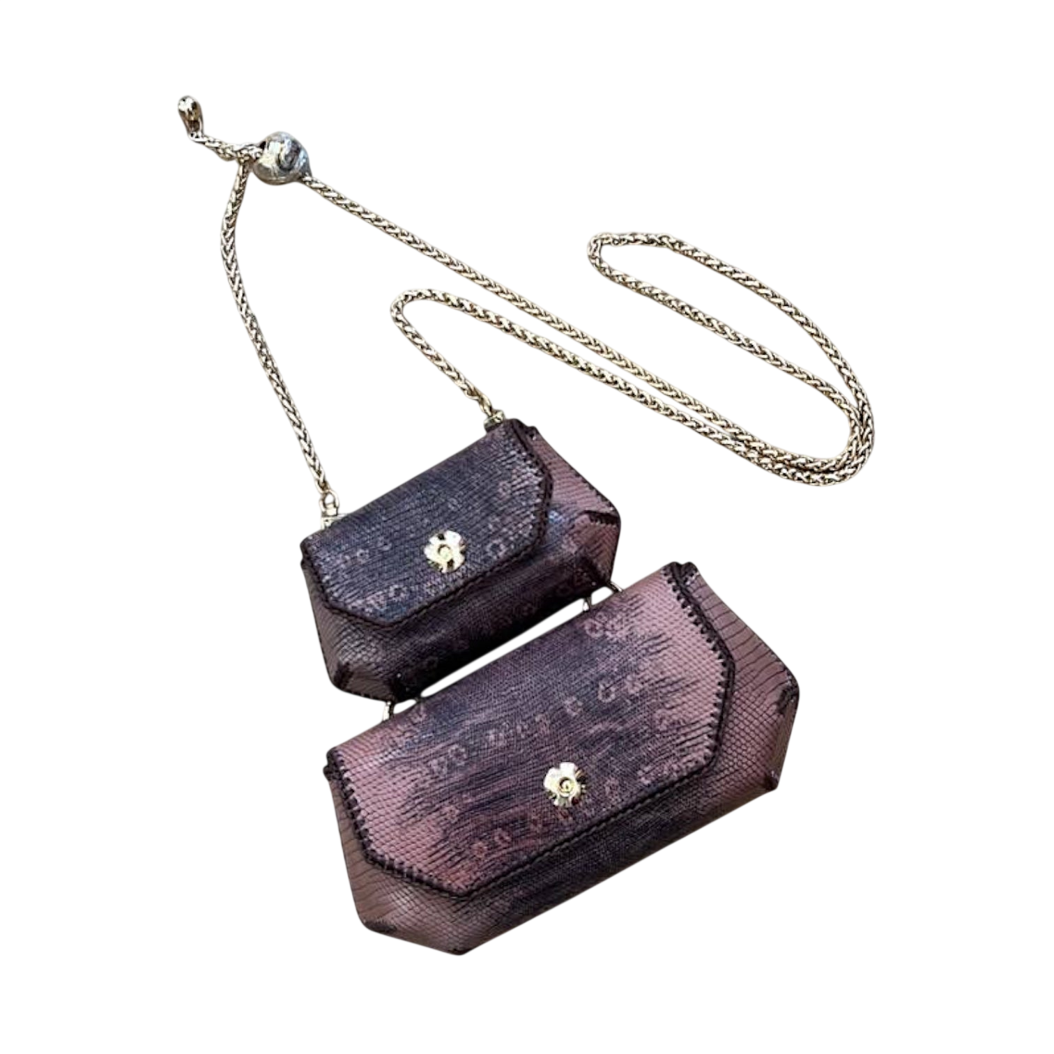 Innovative Gemini Bag Set - Revolutionary Python Leather Design
