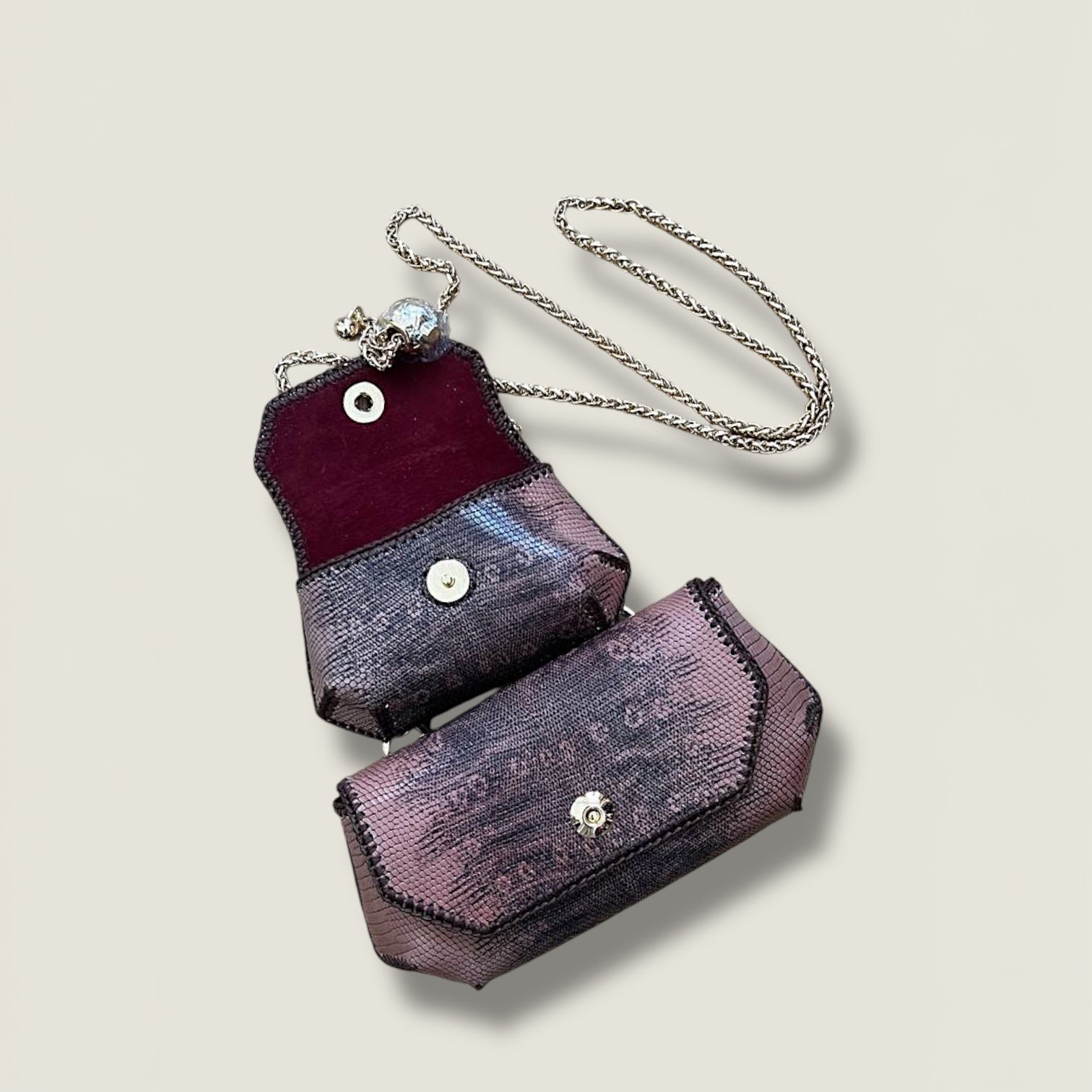 Innovative Gemini Bag Set - Revolutionary Python Leather Design