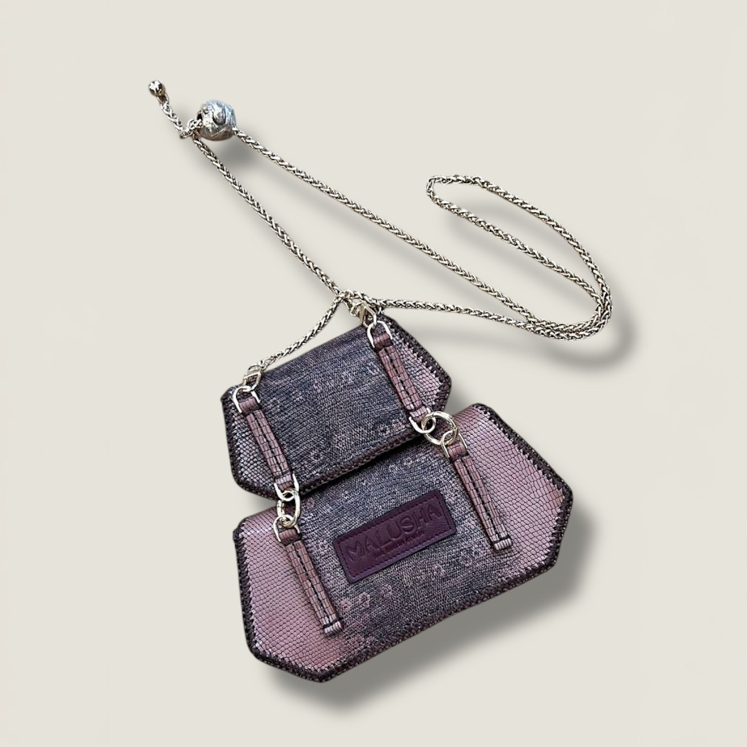 Innovative Gemini Bag Set - Revolutionary Python Leather Design