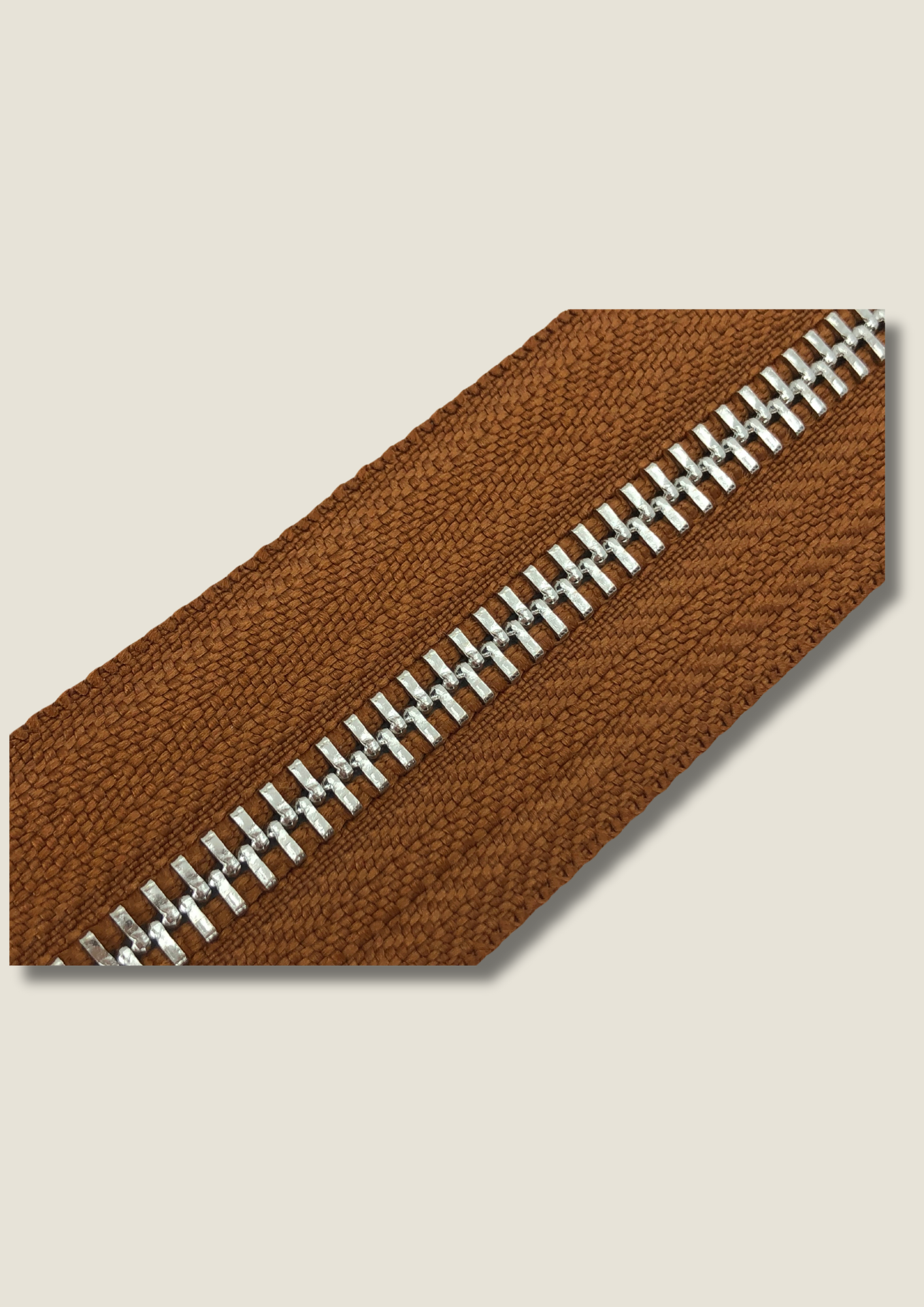 Rusty brown zip Zippers Malusha Shop.