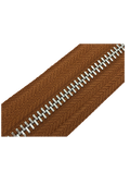 Rusty brown zip Zippers Malusha Shop.