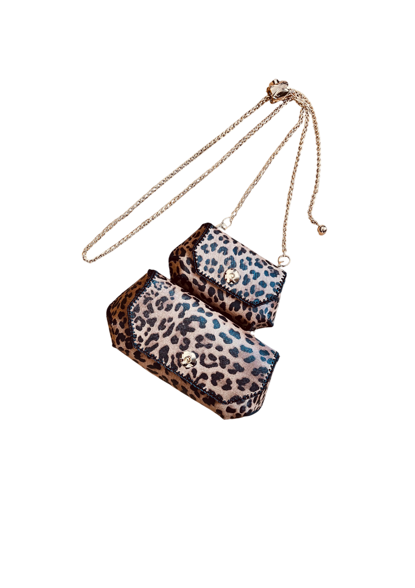 Compact Gemini Bag Set - Smart Python Leather Organization