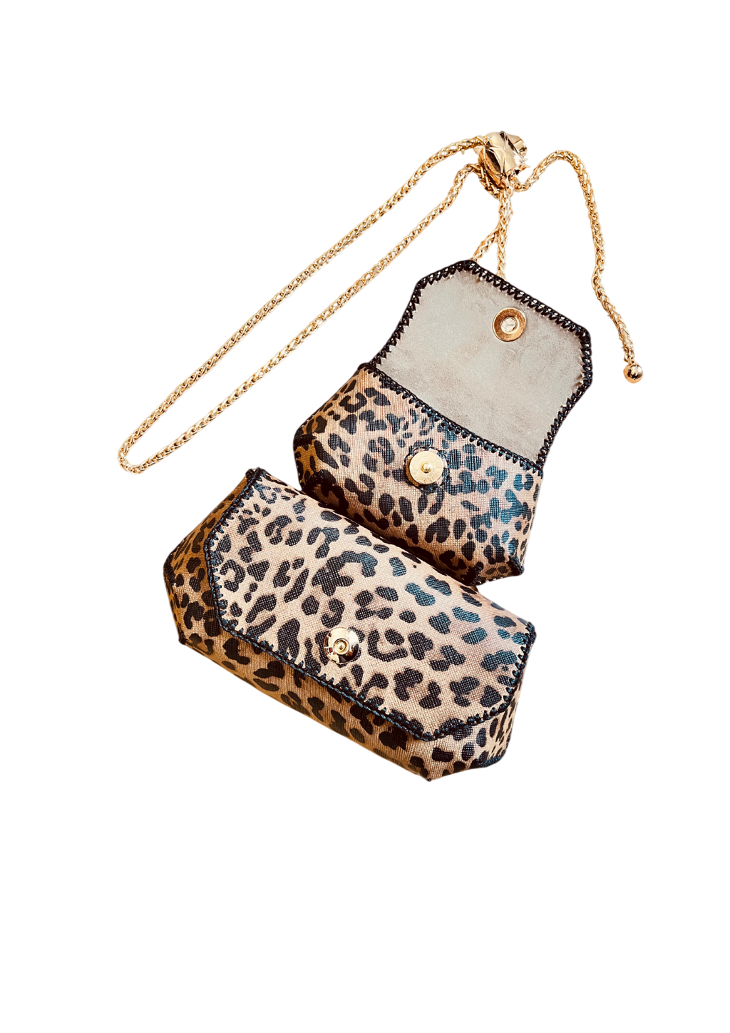 Compact Gemini Bag Set - Smart Python Leather Organization