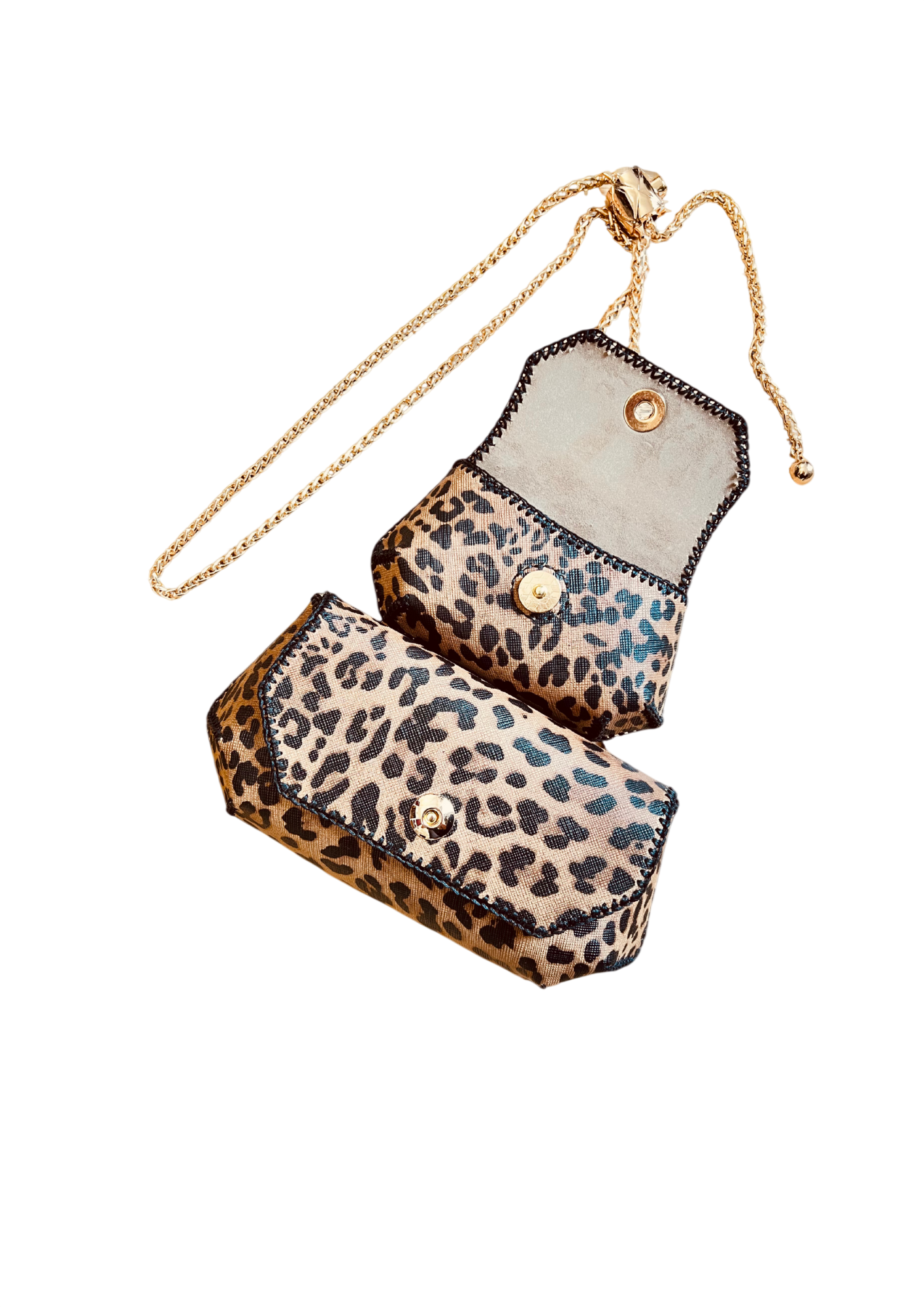 Compact Gemini Bag Set - Smart Python Leather Organization
